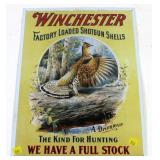 Winchester tin sign