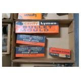 Lot, Lyman Ideal bullet moulds and mould blocks in