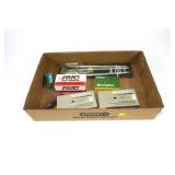 Lot, cleaning rod, 2 boxes Magtech .357 Mag brass,