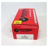 Box of .357 Mag. 158-grain JHP cartridges