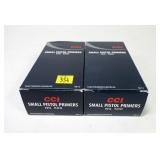 2- Cases of 1000 CCI small pistol primers, No. 500