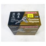 Box of Federal Premium 12 Ga. 2.75" No. 4 lead