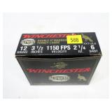 Box Winchester Supreme 12 Ga. 3.5" No. 6 turkey