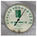 12IN SIMS BARREL THERMOMETER
