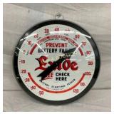 18IN EXIDE GLASS FRONT THERMOMETER