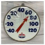 18IN GLASS FRONT AMERICAN THERMOMETER