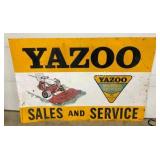 SST YAZOO MOWER DEALER SIGN 72X48 NICE GRAPHICS