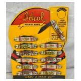 IDEAL POCKET KNIFE DISPLAY W/PRODUCT 9X11