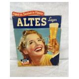 ALTES BEER CB EASEL BACK NICE COLORS  10X13