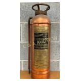 UNDERWRITERS FIRE EXTINGISHER COPPER/BRASS