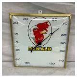 12IN DEKALB THERMOMETER (CHIPPED BOTTOM RIGHT)