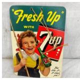 NOS 7UP LIGHT PULL CB NICE GRAPHICS/COLORS 6X7