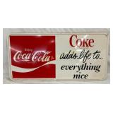 SST COKE ADDS LIFE SIGN 35 1/2X17 1/2