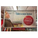 "TAKE A CASE HOME" COKE CB FRAMED 40 1/2X24 1/2