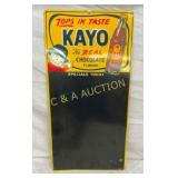 SST KAYO DRINK MENU 13X27 NICE GRAPHICS