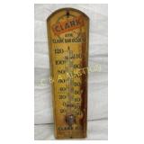 WOODEN CLARK BAR THERMOMETER 5 1/2X19