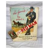 REDMAN TOBACCO CB EASEL BACK 17X19 1/2