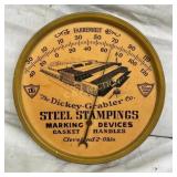 9IN STEEL STAMPINGS DICKEY & GRABLER OH THERM.