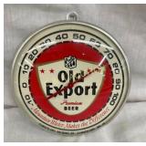 UNUSUAL 6IN OLD EXPORT BEER THERMOMETER