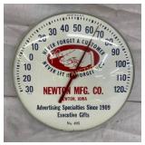 12IN NEWTON NAFA CO. THERMOMETER W/HAND
