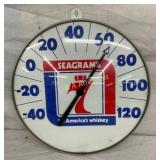18IN GLASS FRONT SEAGRAMS THERMOMETER