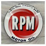 SSP RPM 22 1/2IN MOTOR OIL SIGN