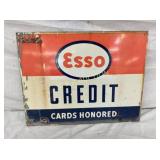 DSP ESSO CREDIT CARDS SIGN 18X14