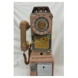 EARLY PINK ROTARY PAYPHONE 7X18