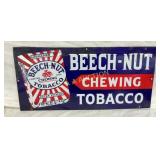 SSP BEECH NUT TOBACCO SIGN 22X10 1/2 NICE GRAPHICS