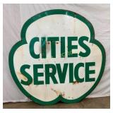 DSP 6FT CITIES SERVICE CLOVER SIGN