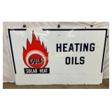 SSP GULF HEATING OILS COOKIE CUTTER SIGN 70X45