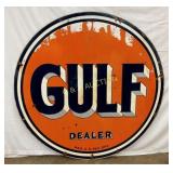 DSP 1949 5 1/2FT. GULF DEALER SIGN
