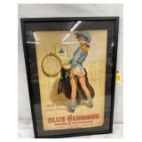 FRAMED OLLIE HAMMOND RANCH W/COWGIRL 16X24