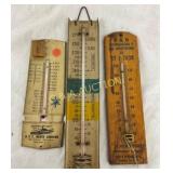 (3) THERM LOT USS NC BATTLE SHIP,BB REF., AMER