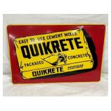 SST EMB. QUIKRETE CONCRETE SIGN W/ MAN 28X18