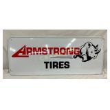 SST ARMSTRONG TIRES SIGN W/ RHINO 48X20