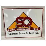 SST EMB SPARTAN FEED SIGN 35X28