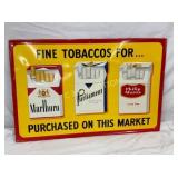 SST FINE TOBACCO EMB. SIGN 41X27 NICE COLORS
