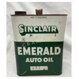 2G. SINCLAIR EMERALD AUTO OIL CAN