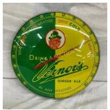12IN UNUSUAL VERNORS THERMOMETER