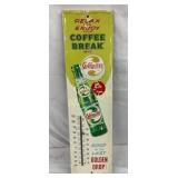 EMB. GOLDEN COLA THERM. W/ BOTTLE & CAP 7 1/2X27