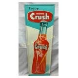 SST VERTICAL EMB. ORANGE CRUSH W/ BOTTLE 18X54