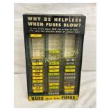 EARLY BUSS FUSES STORE DISPLAY W/PRODUCT 6X10