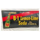 SST EMB. B-1 LEMON LIME SODA SIGN 32X16