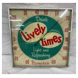 UNUSUAL LIVELY LIMES THERMOMETER 12X12