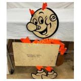 WOODEN DIECUT REDDY KILOWATT DISPLAY 27X46