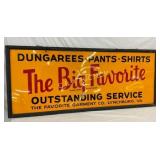 0EARLY SST DUNGAREES LYNCHURG VA SIGN 72X30
