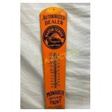 PORC. MONARCH DEALER PAINT THERMOMETER 8X39