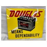 SST DOUGLAS BATTERIES SIGN 14X12 ROBERTSON CO
