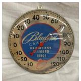 12IN BLUEBIRD DIAMOND RING THERMOMETER